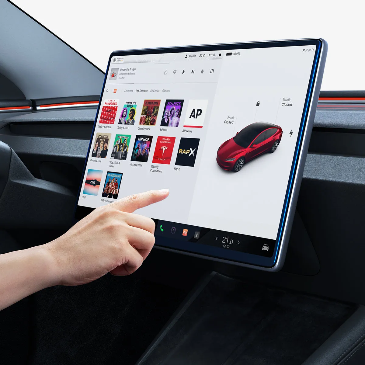 Tesla Models - Screen Protector GLAS.tR EZ Fit