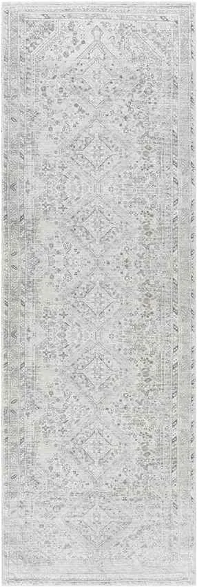 Tonganoxie Traditional Cream Washable Area Rug