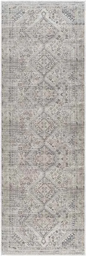Tonganoxie Traditional Light Beige Washable Area Rug