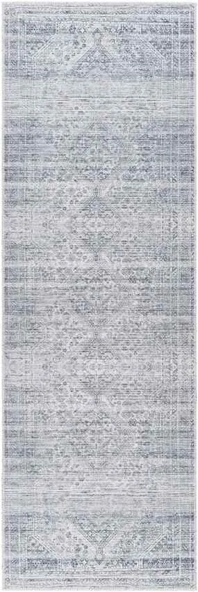 Tonganoxie Traditional Light Gray Washable Area Rug
