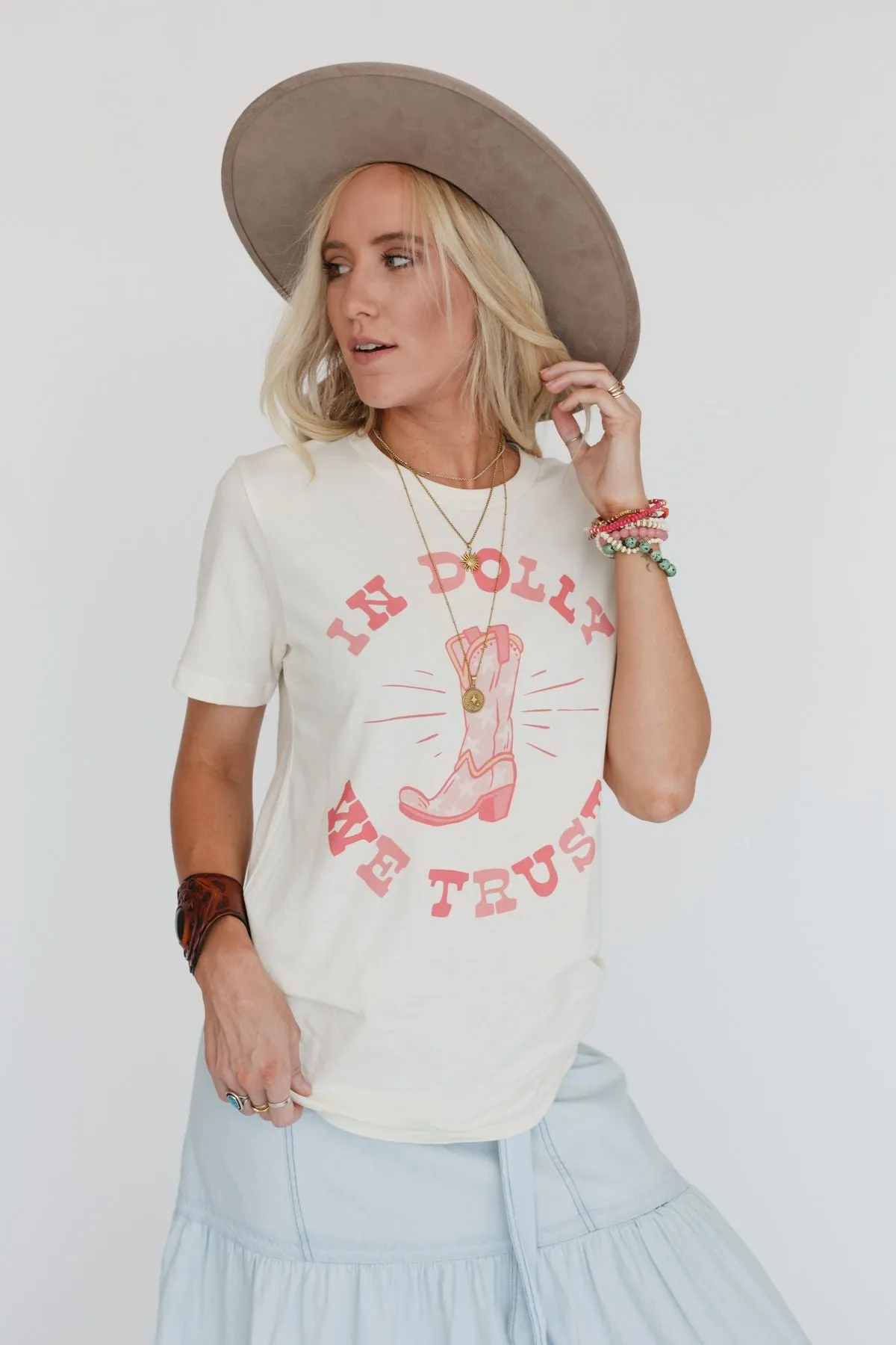 Trust Dolly Graphic Tee - Ivory
