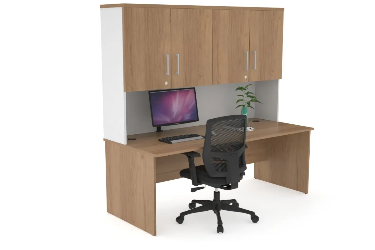 Uniform Panel Desk - Hutch with Doors