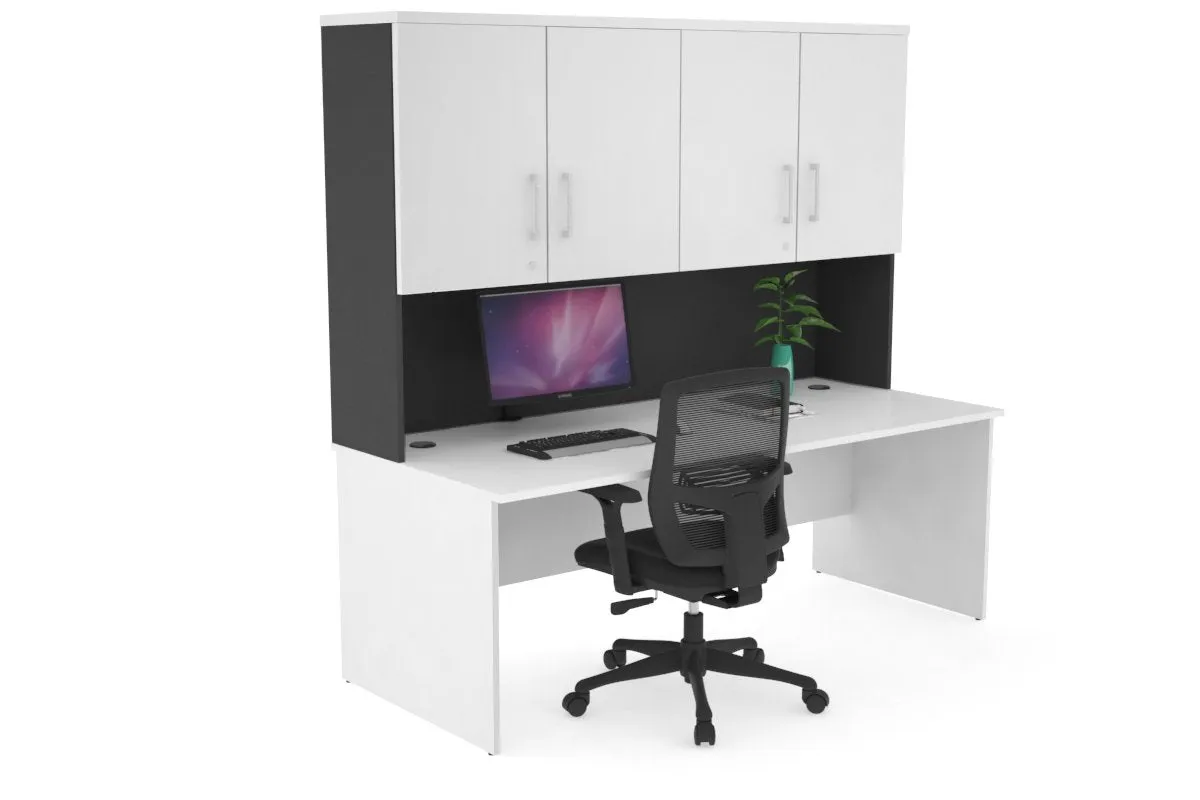 Uniform Panel Desk - Hutch with Doors