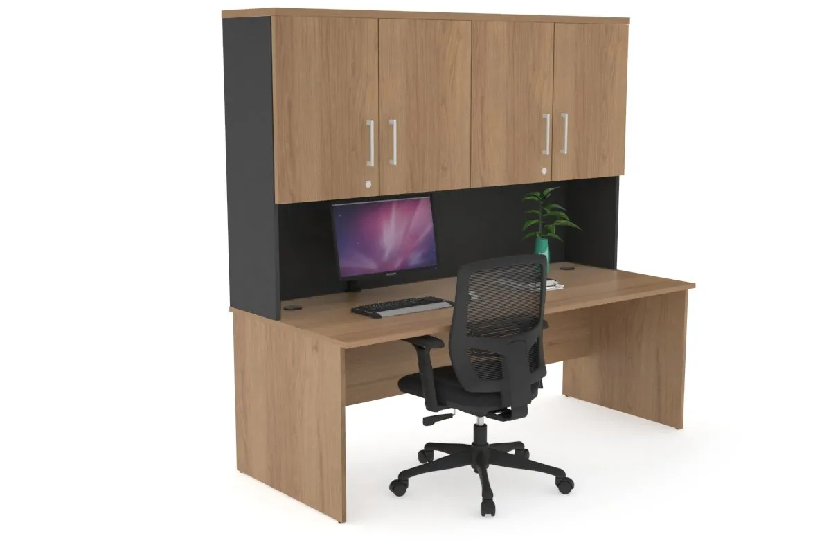 Uniform Panel Desk - Hutch with Doors