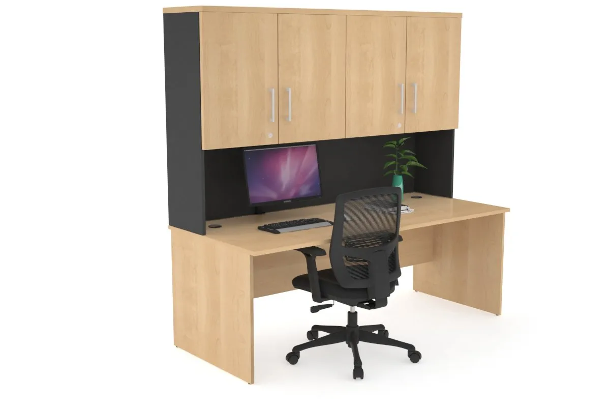 Uniform Panel Desk - Hutch with Doors