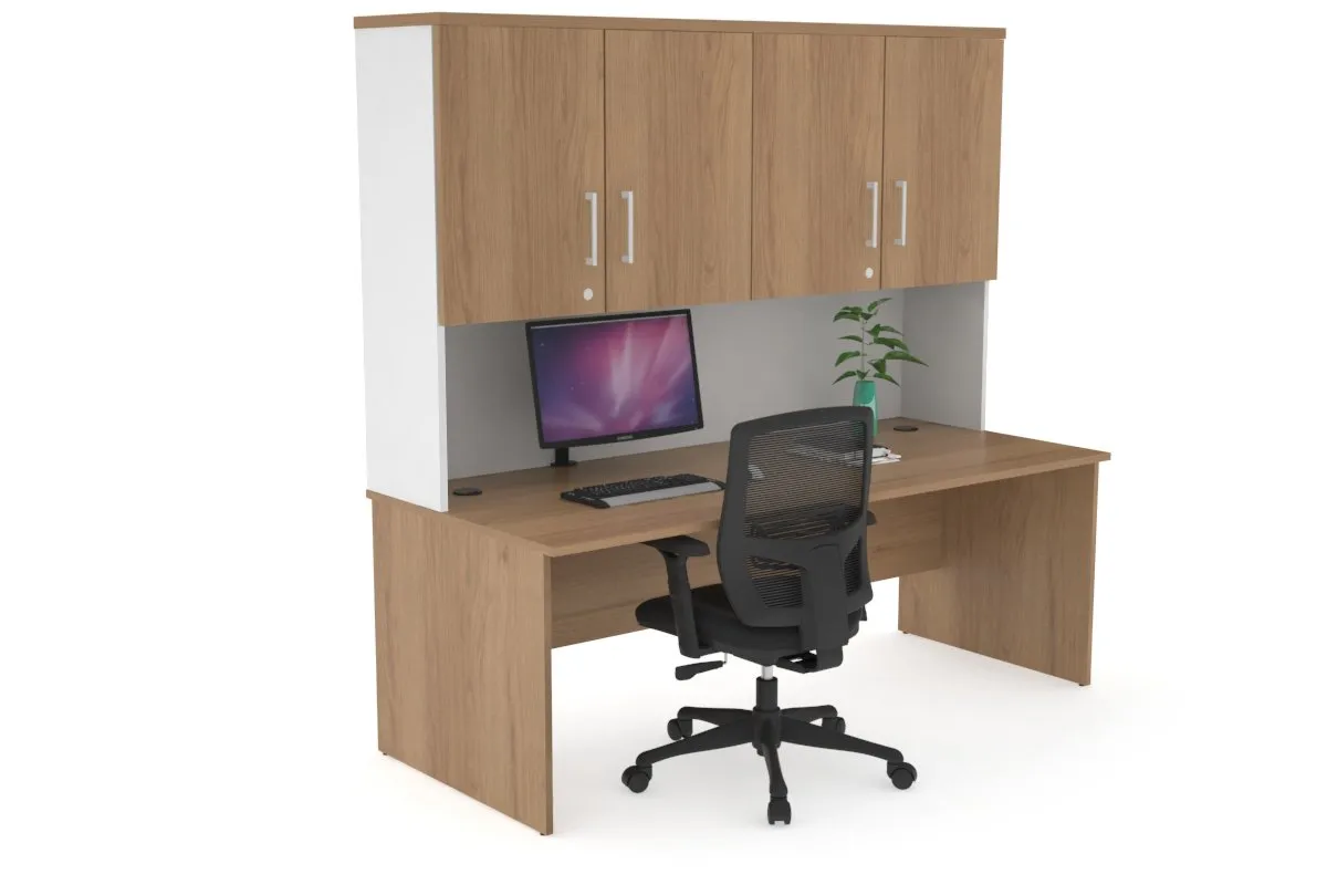 Uniform Panel Desk - Hutch with Doors