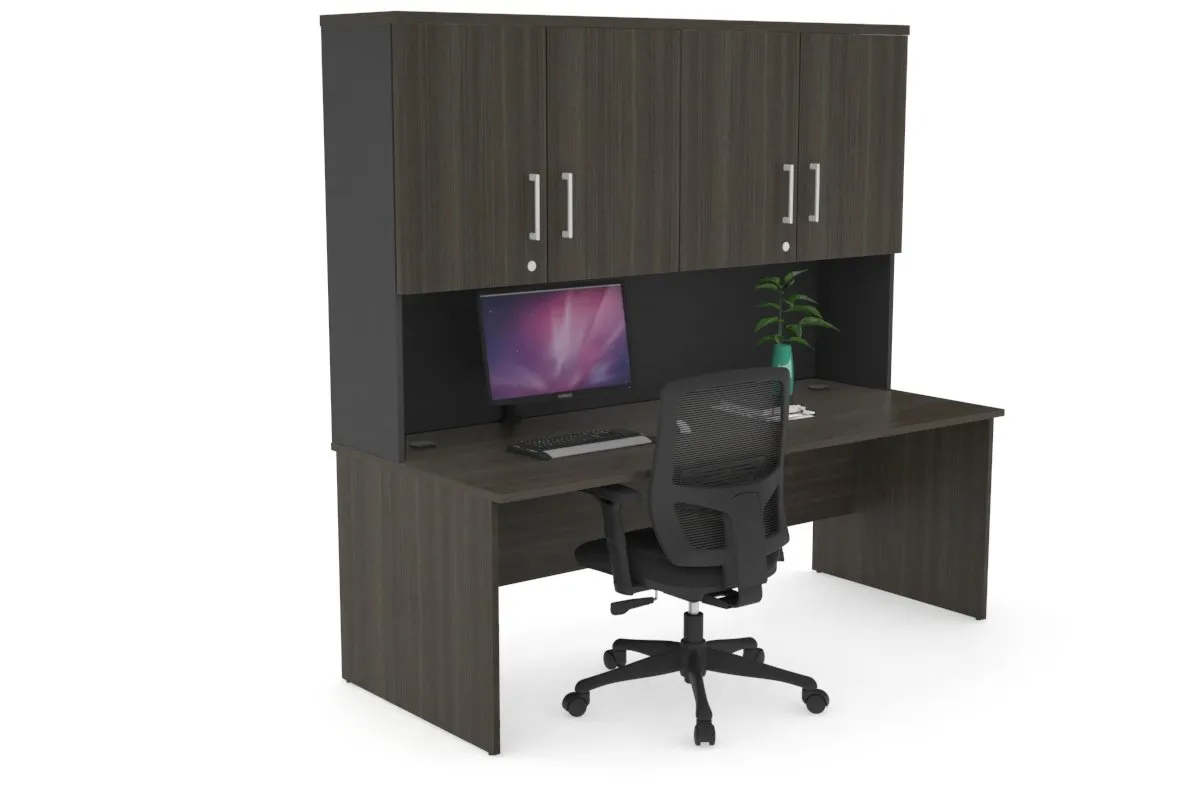 Uniform Panel Desk - Hutch with Doors