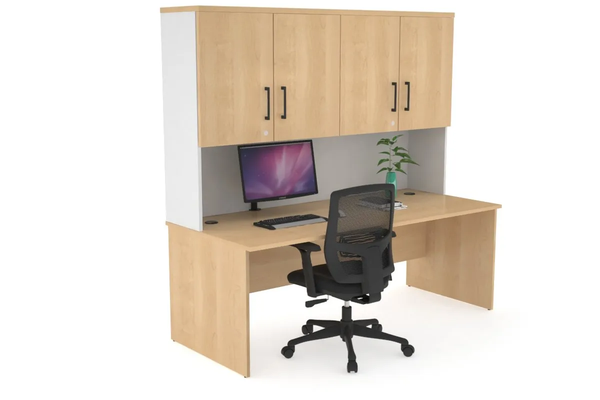 Uniform Panel Desk - Hutch with Doors