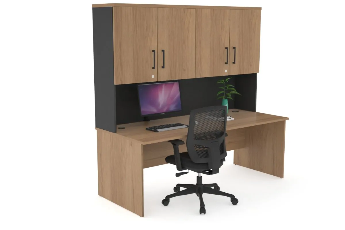 Uniform Panel Desk - Hutch with Doors