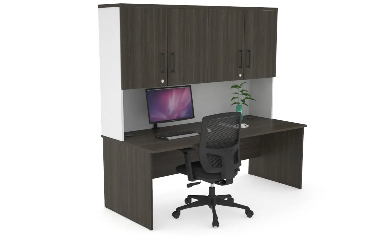 Uniform Panel Desk - Hutch with Doors