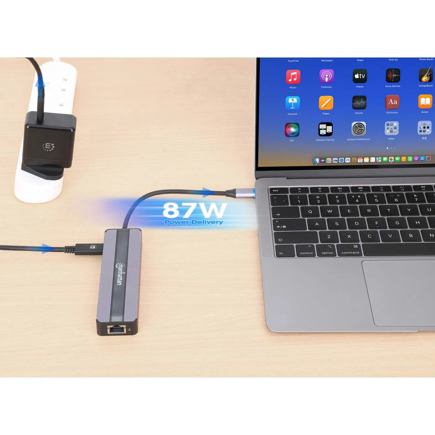 USB-C 7-in-1 Docking Station with Power Delivery