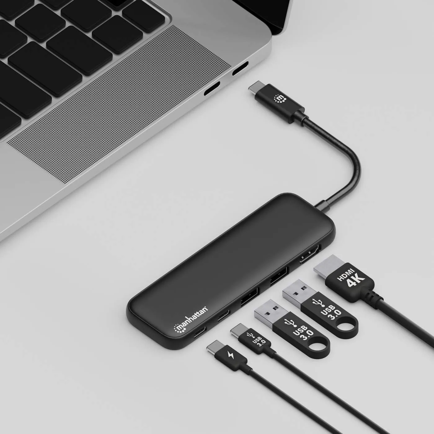 USB-C Docking Station with 100 W PD / 4K HDMI 5-in-1 Multiport USB Hub