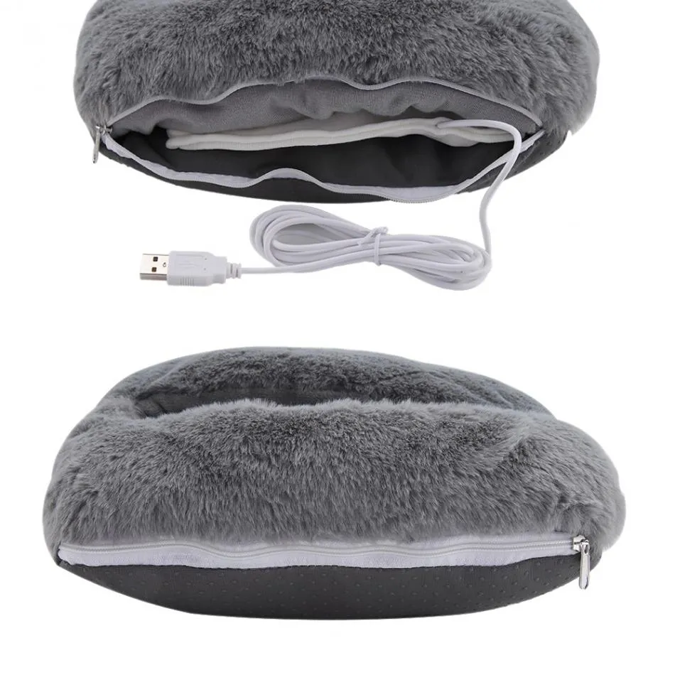 USB Cute Cat Face USB Feet Warmer for Winter