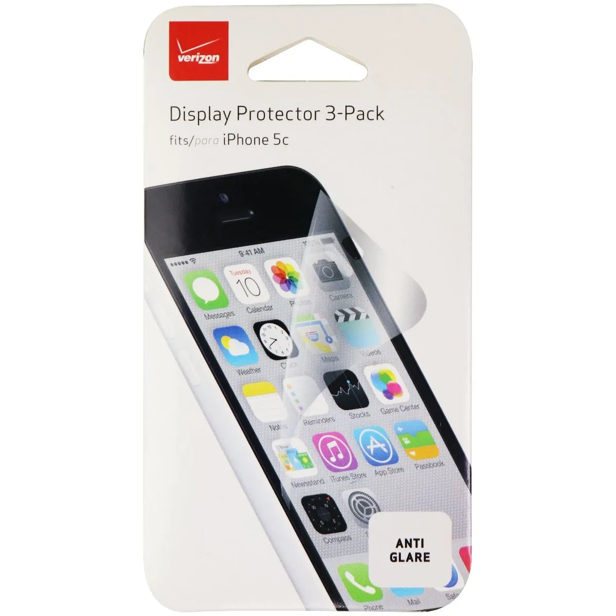Verizon Display Protector 3-Pack for Apple iPhone 5C - Anti-Glare / Clear