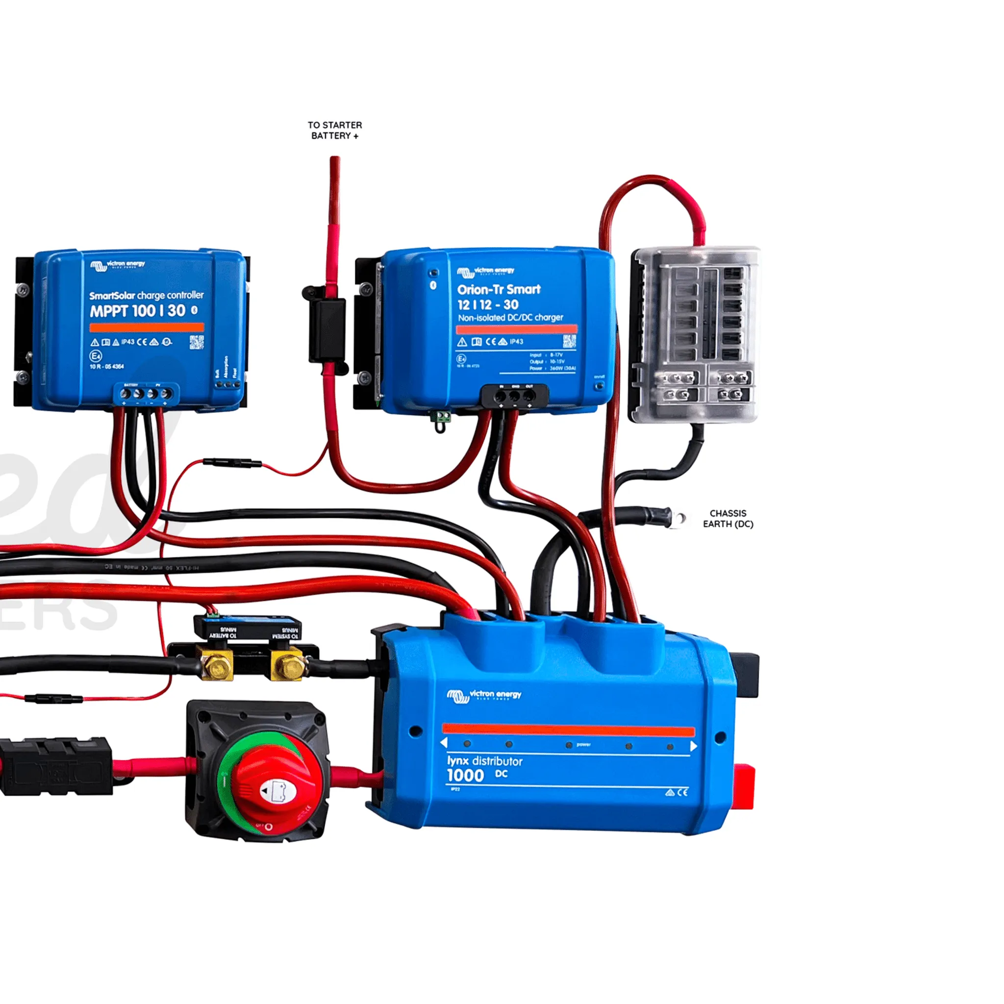 Victron Energy Mains 230V Off Grid Kit With Mains Hook Up - Multiplus 12/1600/70