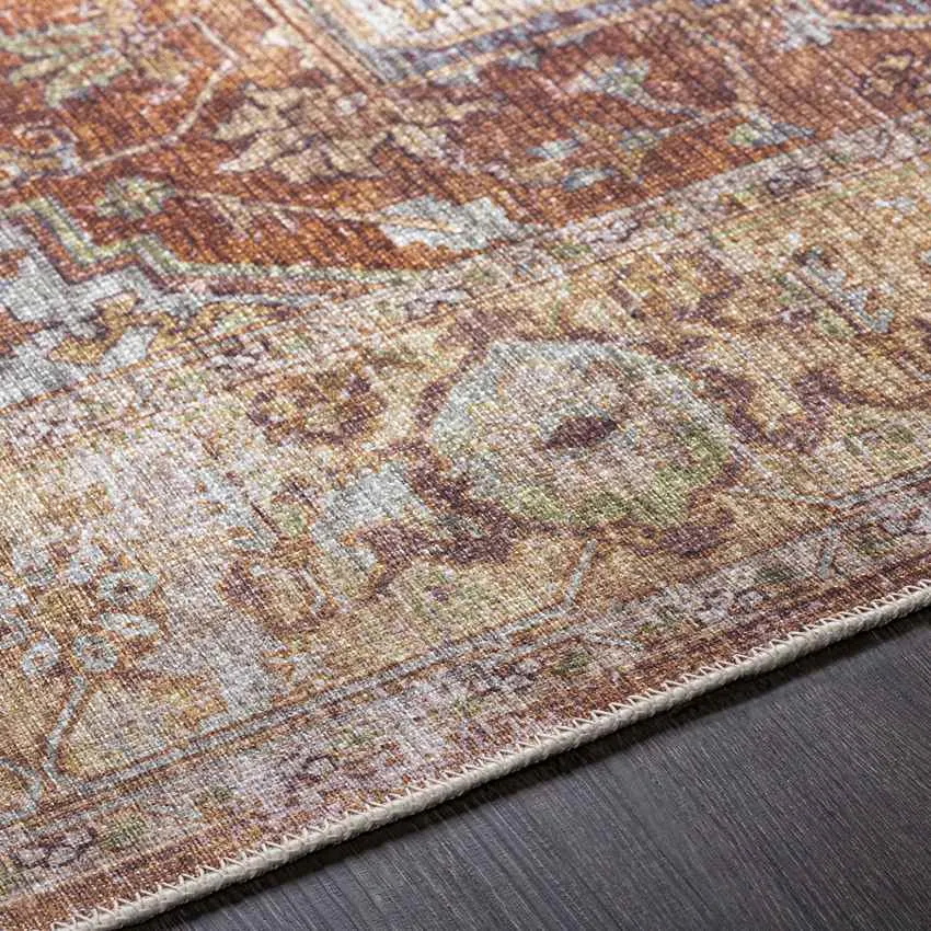 Villa Park Traditional Beige Washable Area Rug