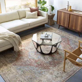 Villa Park Traditional Beige Washable Area Rug