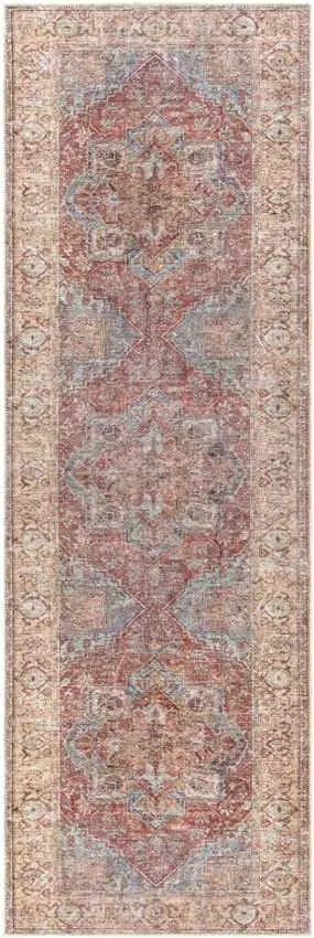 Villa Park Traditional Beige Washable Area Rug