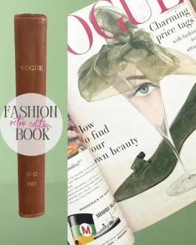 Vintage VOGUE Magazine Hardcover Book | 1957 October thru December