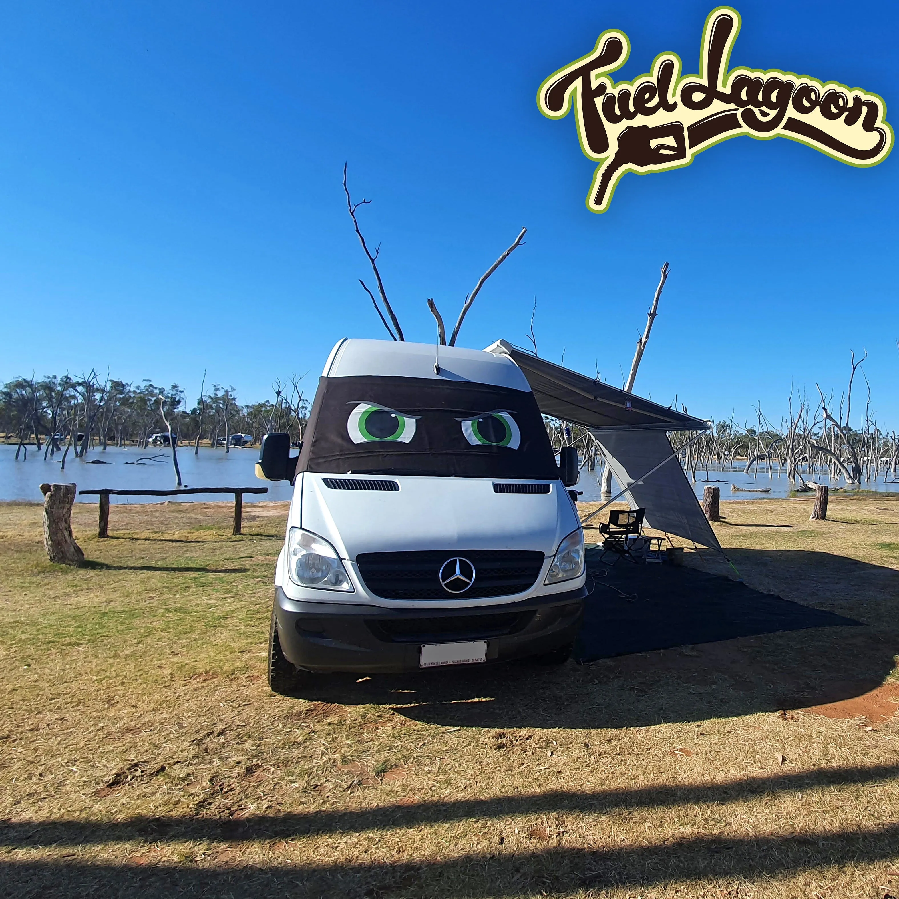 VW Crafter, Mercedes Sprinter Screen Cover Eyes - Rocky