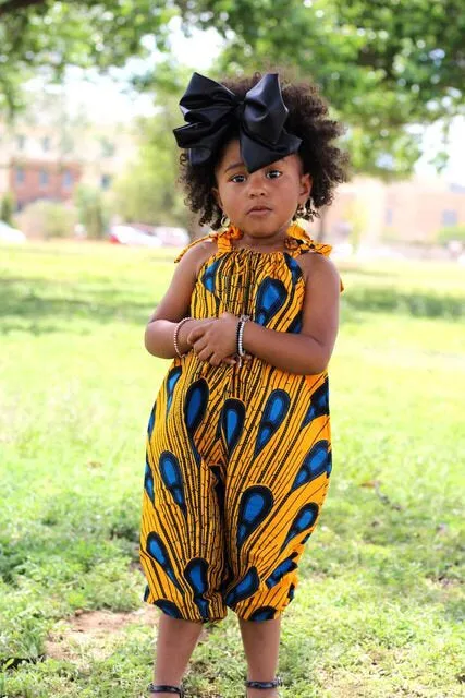 Yellow with Blue Jumpsuit
