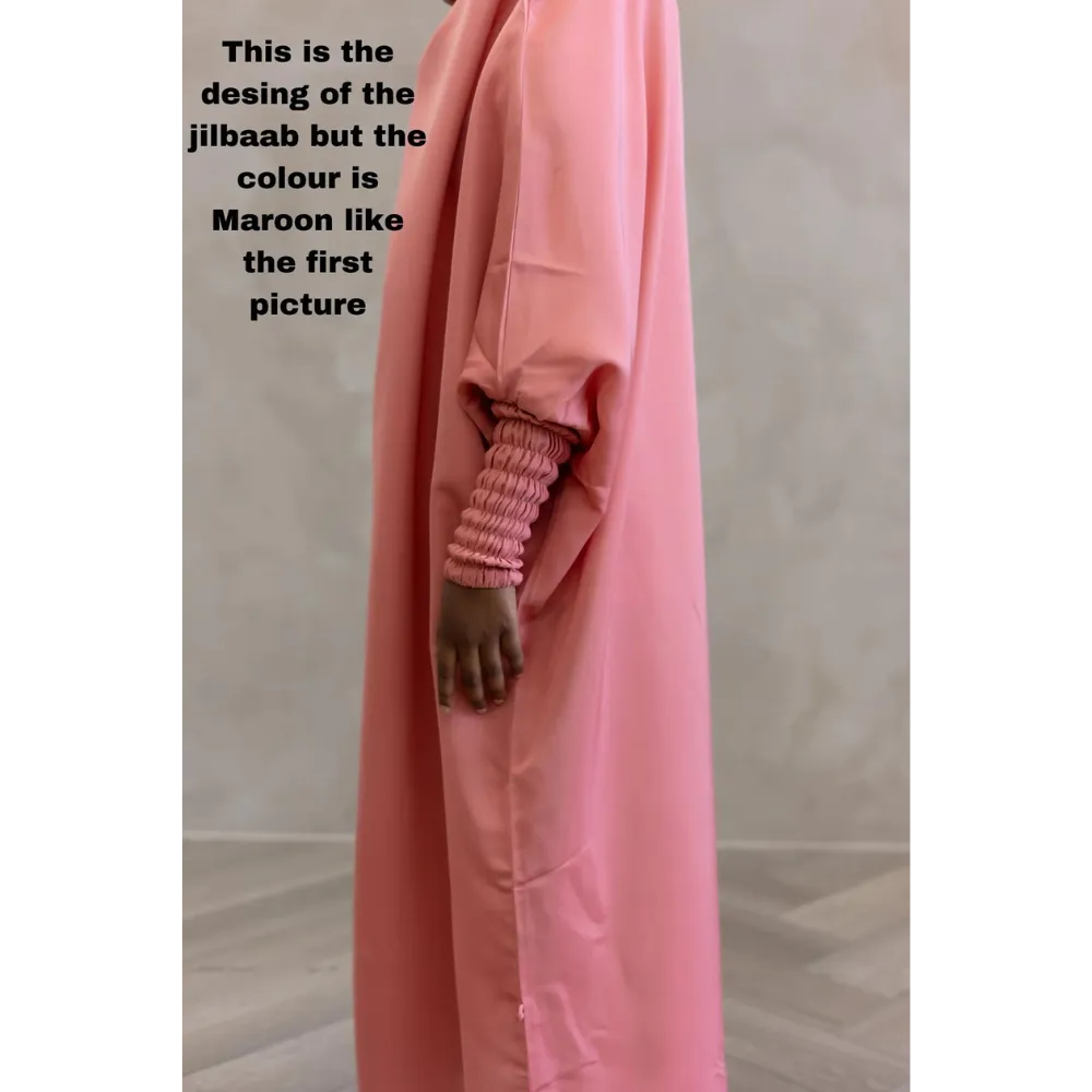 Zaynab Girls Jilbaab Kids Maroon