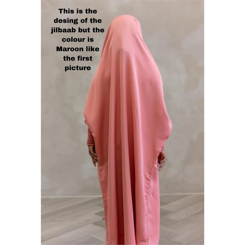 Zaynab Girls Jilbaab Kids Maroon