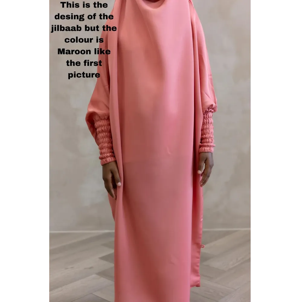 Zaynab Girls Jilbaab Kids Maroon